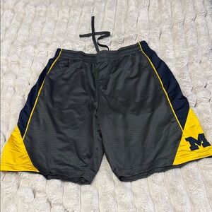 Colosseum U of M Grey, Navy, and Maize Men's Athletic Shorts